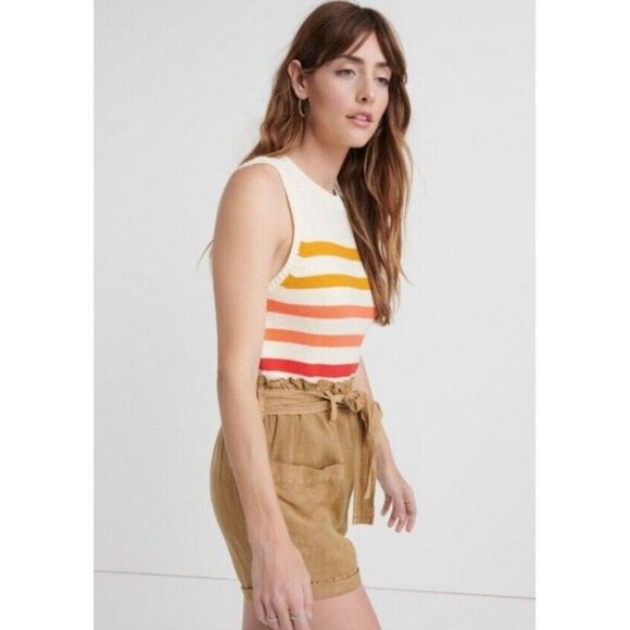 LUCKY BRAND Ombre Sweater Shell Women's XL Sleeveless Striped Knit Tank - Picture 12 of 12
